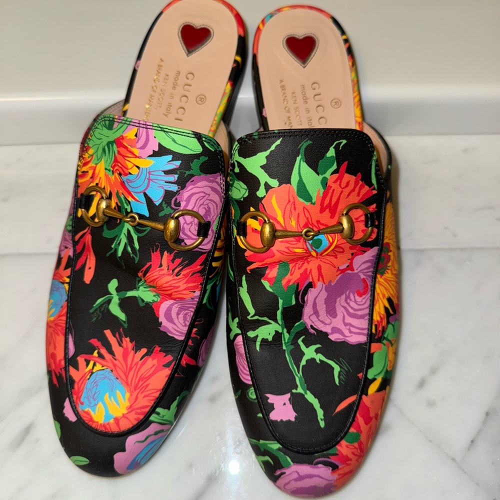Gucci Floral Mules